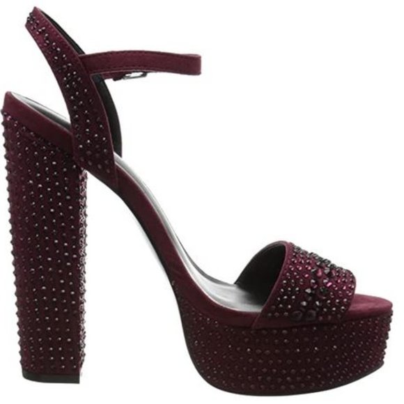 Aldo crystal embellished levata platform pumps - Picture 6 of 8